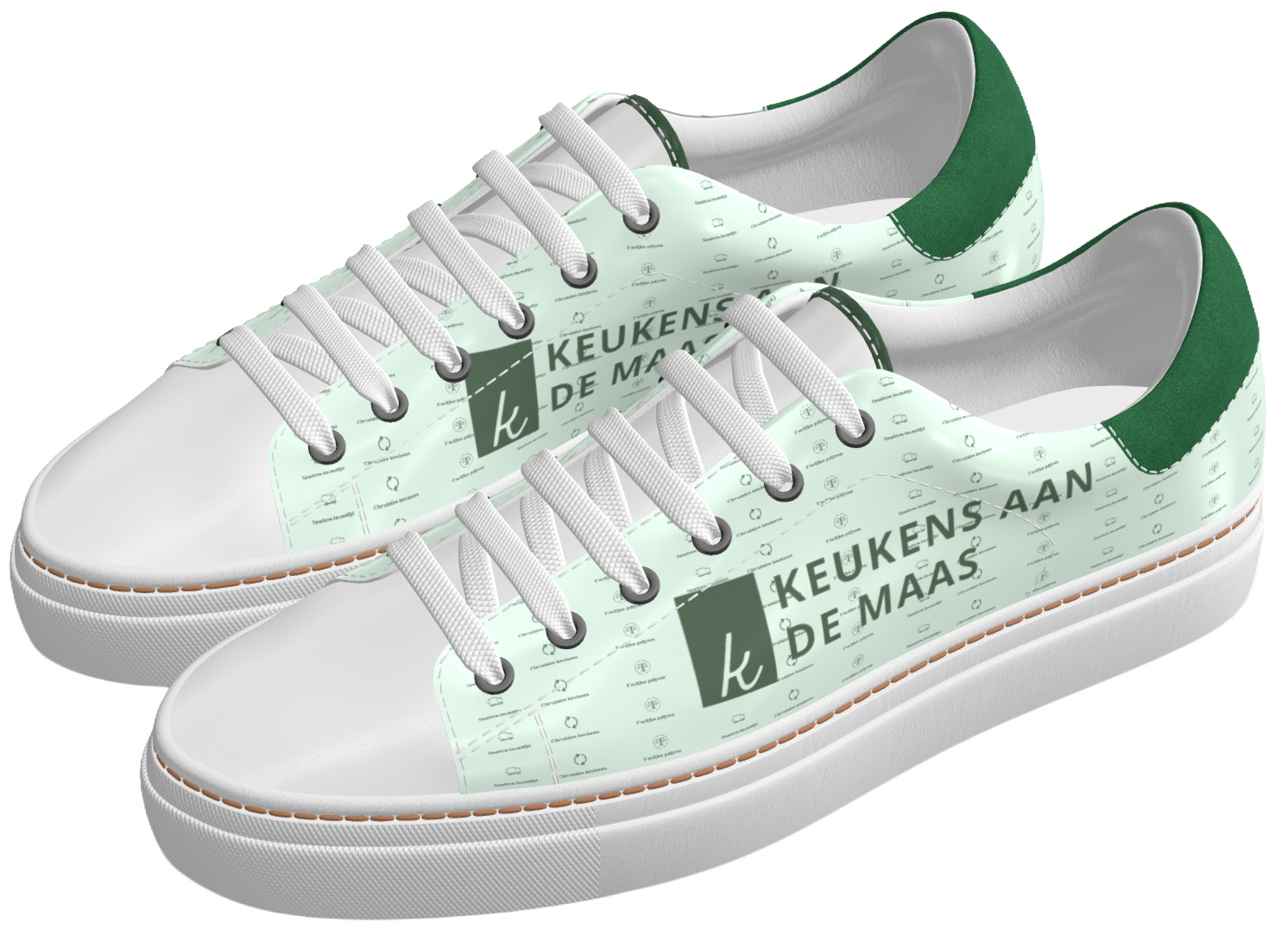 Custom sneakers ontworpen voor Keukens aan de Maas